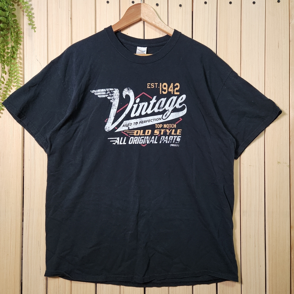 Vintage Graphic Shirt Black